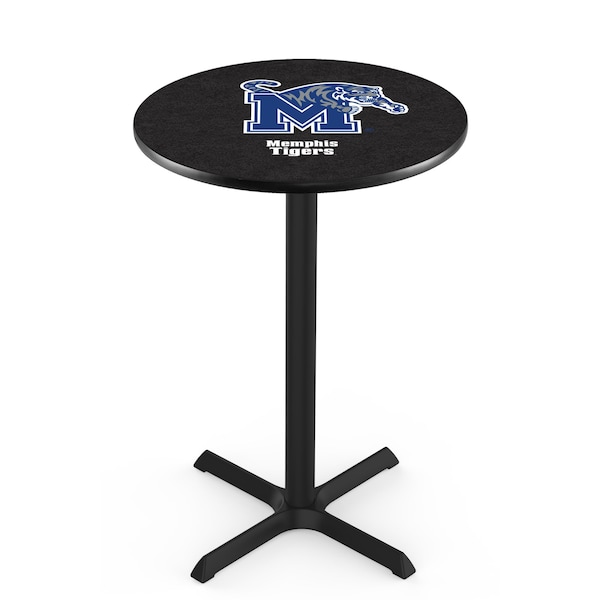 42" Blk Wrinkle Memphis Pub Table